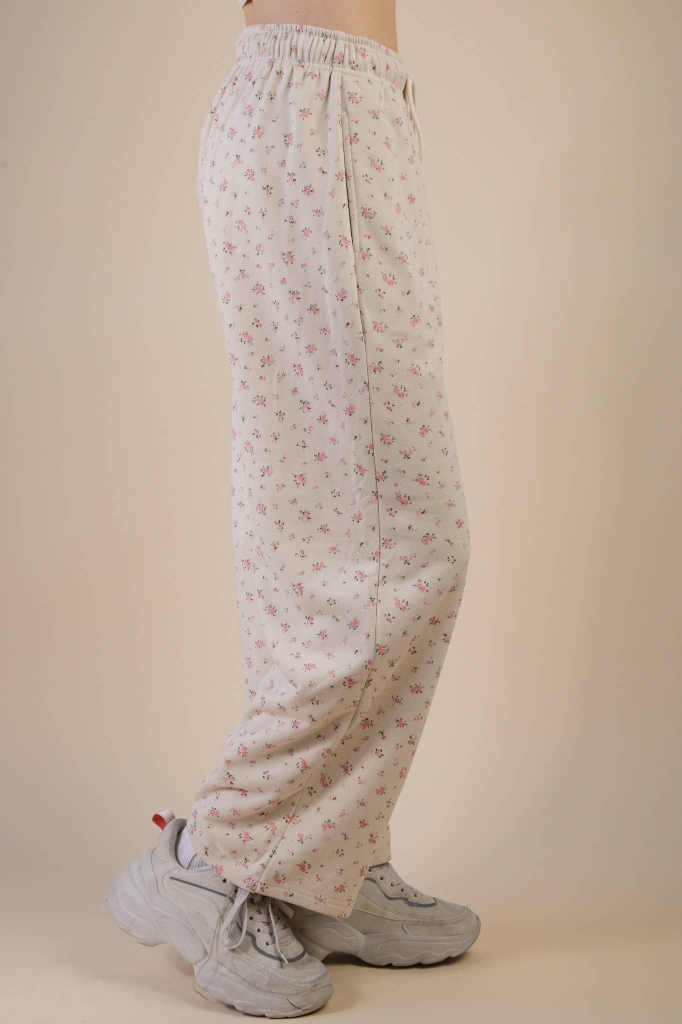 Floral Wide Leg Sweatpants