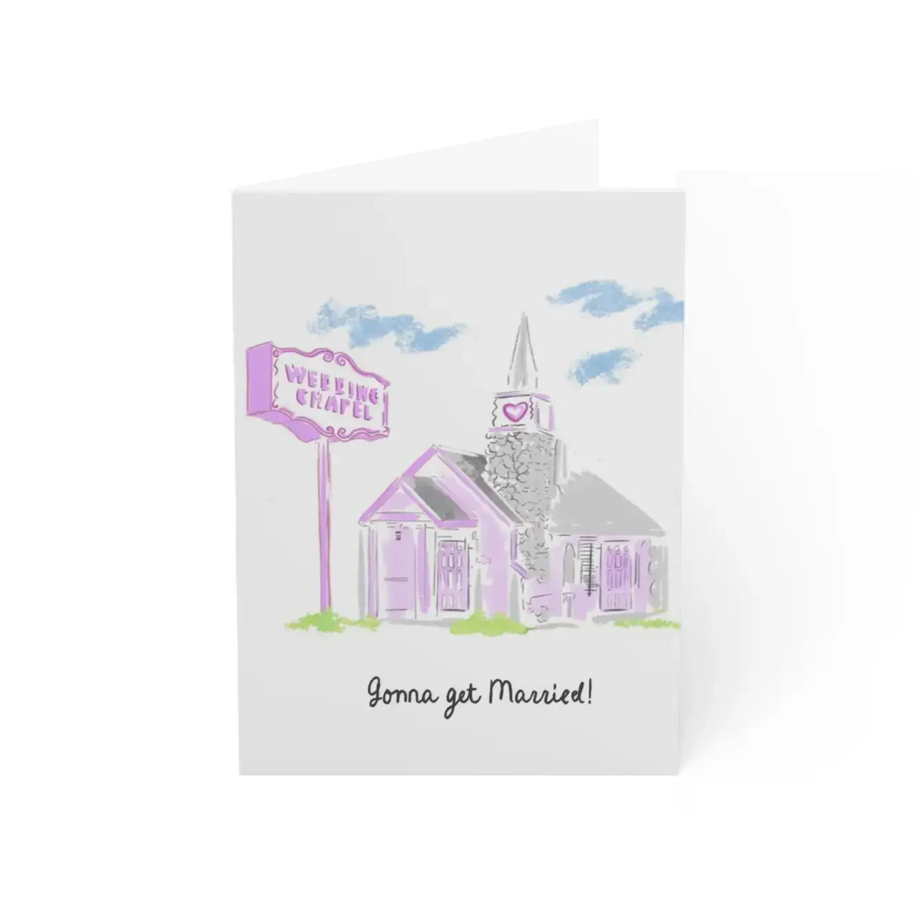 Just Married Greeting Card