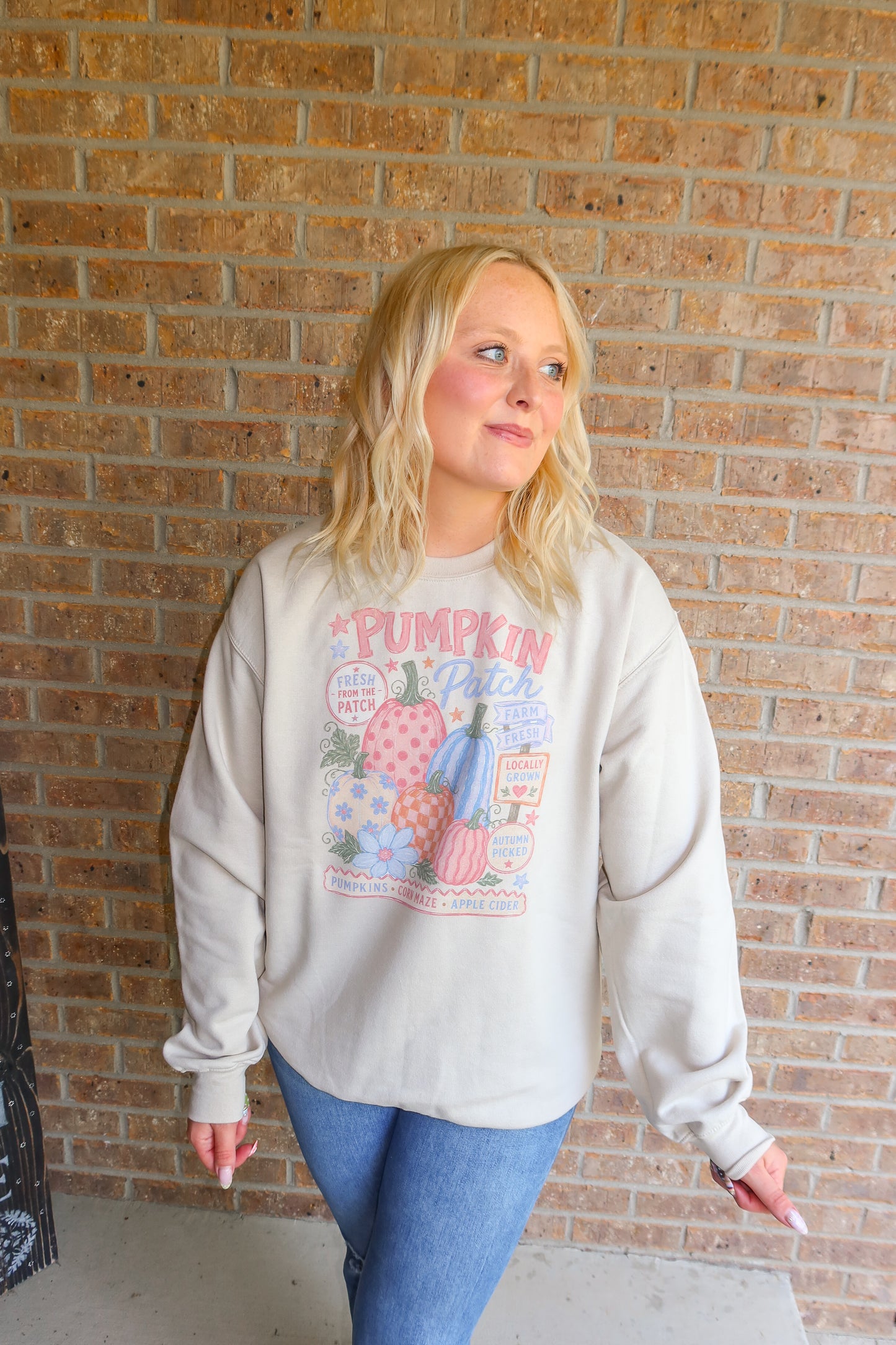 Pretty in Pink Pumpkin Patch Sweatshirt