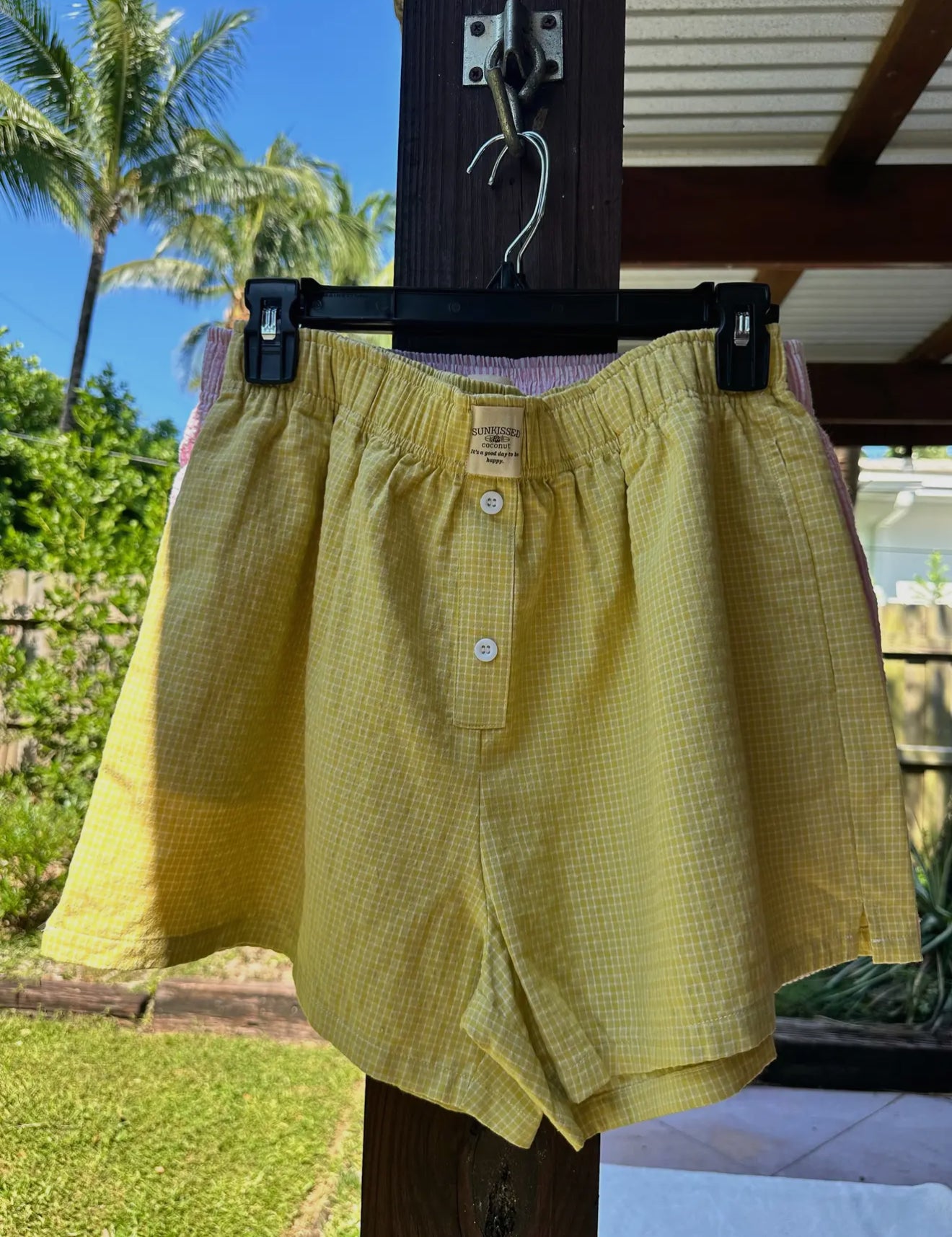 Golden Hour Seersucker Boxer Shorts