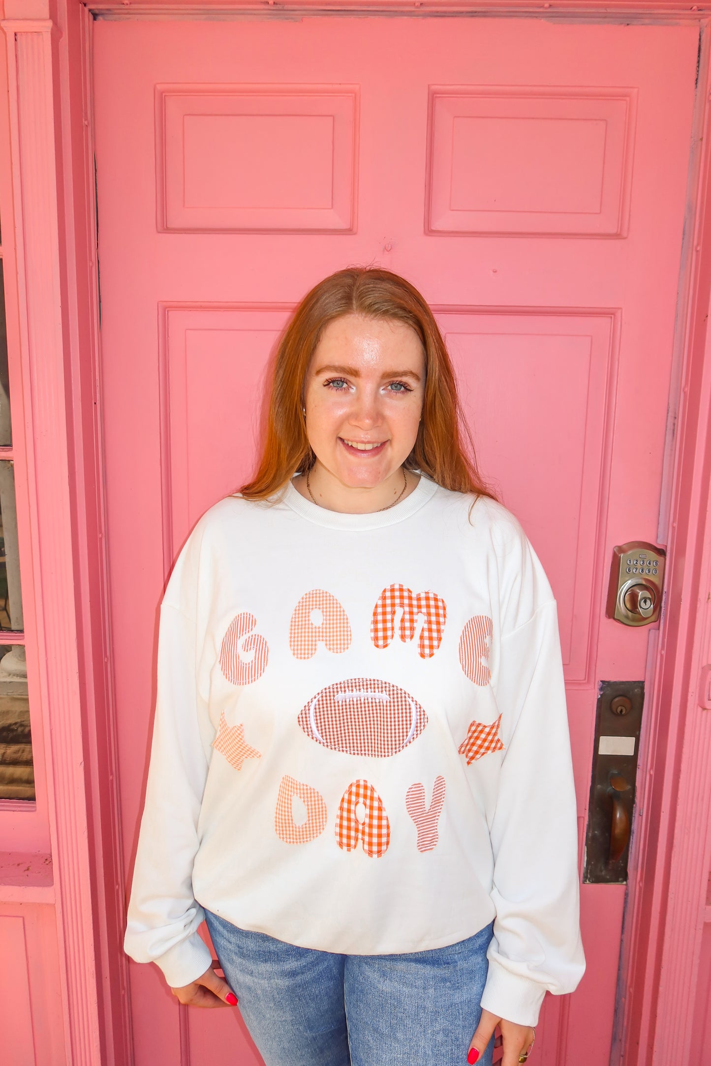 Game Day Patchwork Crewneck
