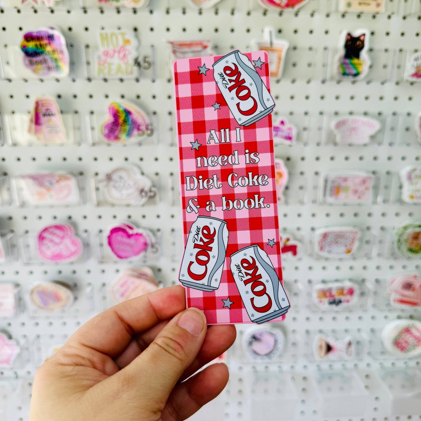 Diet Coke and Book Bookmark