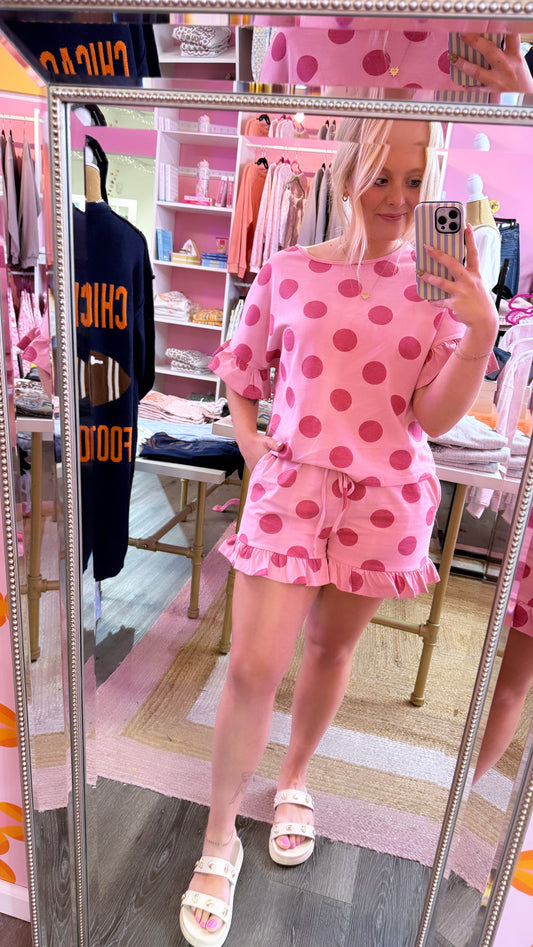 Polka Dot Ruffle Set