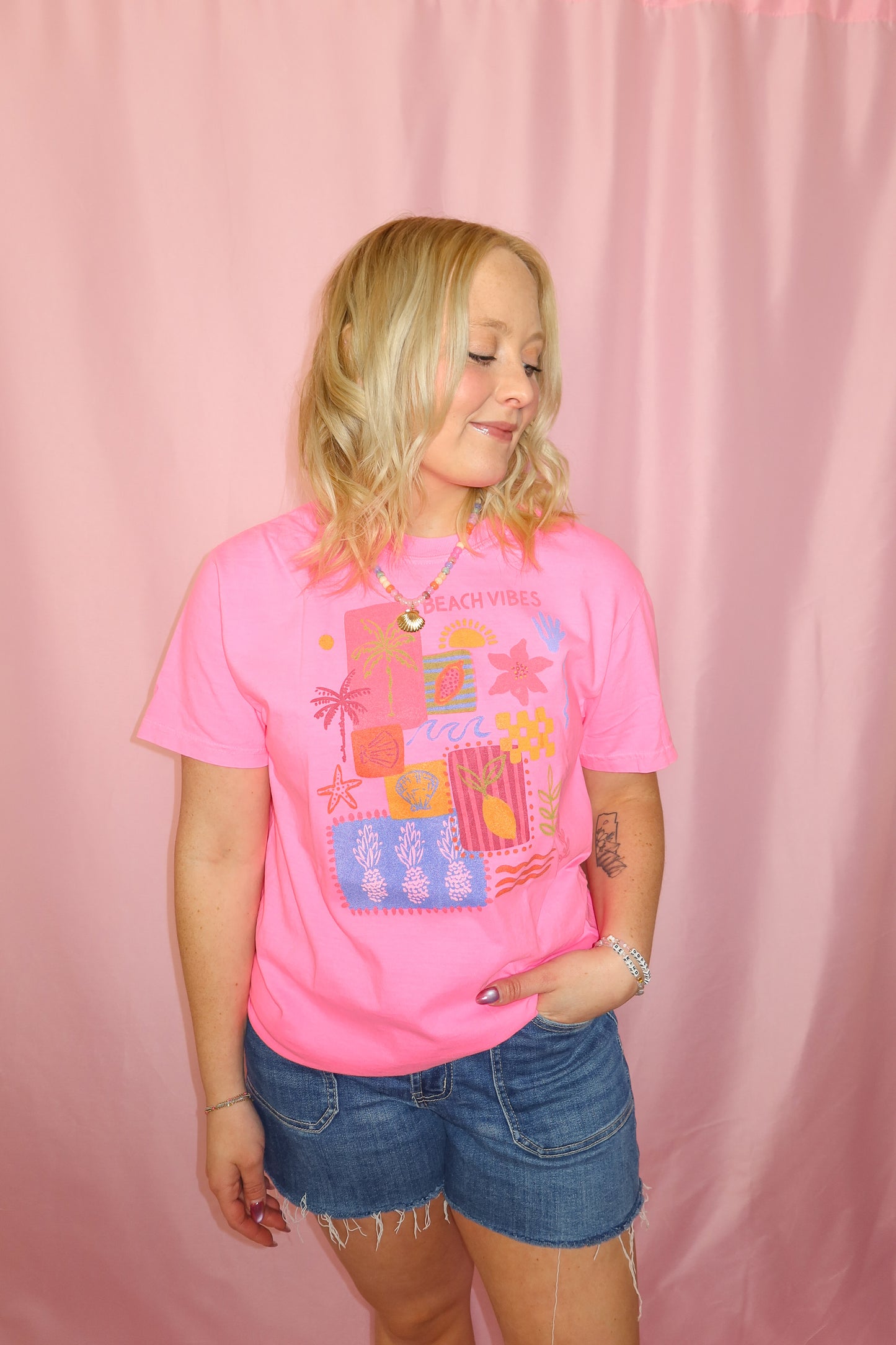 Pink Paradise Beach Tee