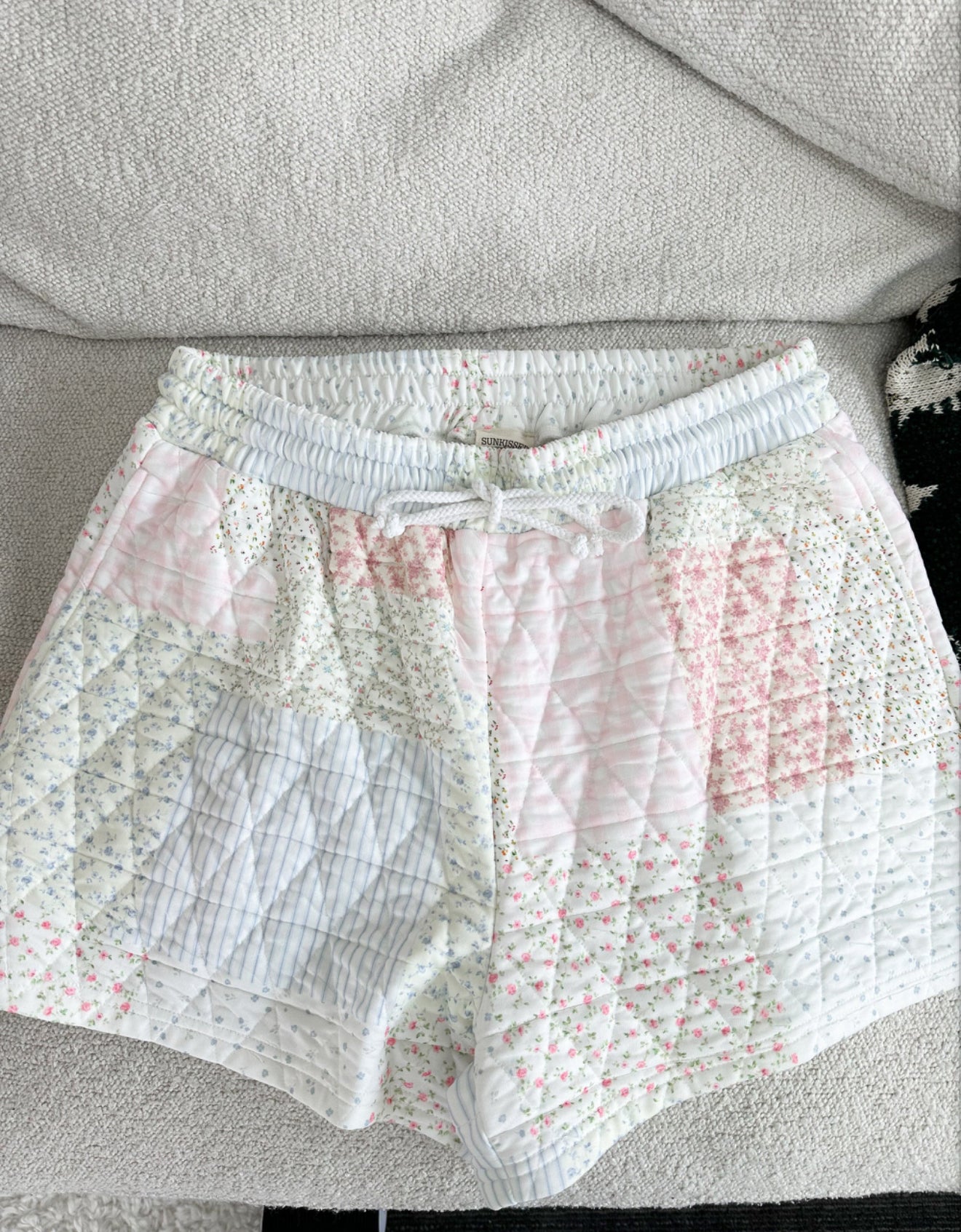 Pastel Quilted Shorts