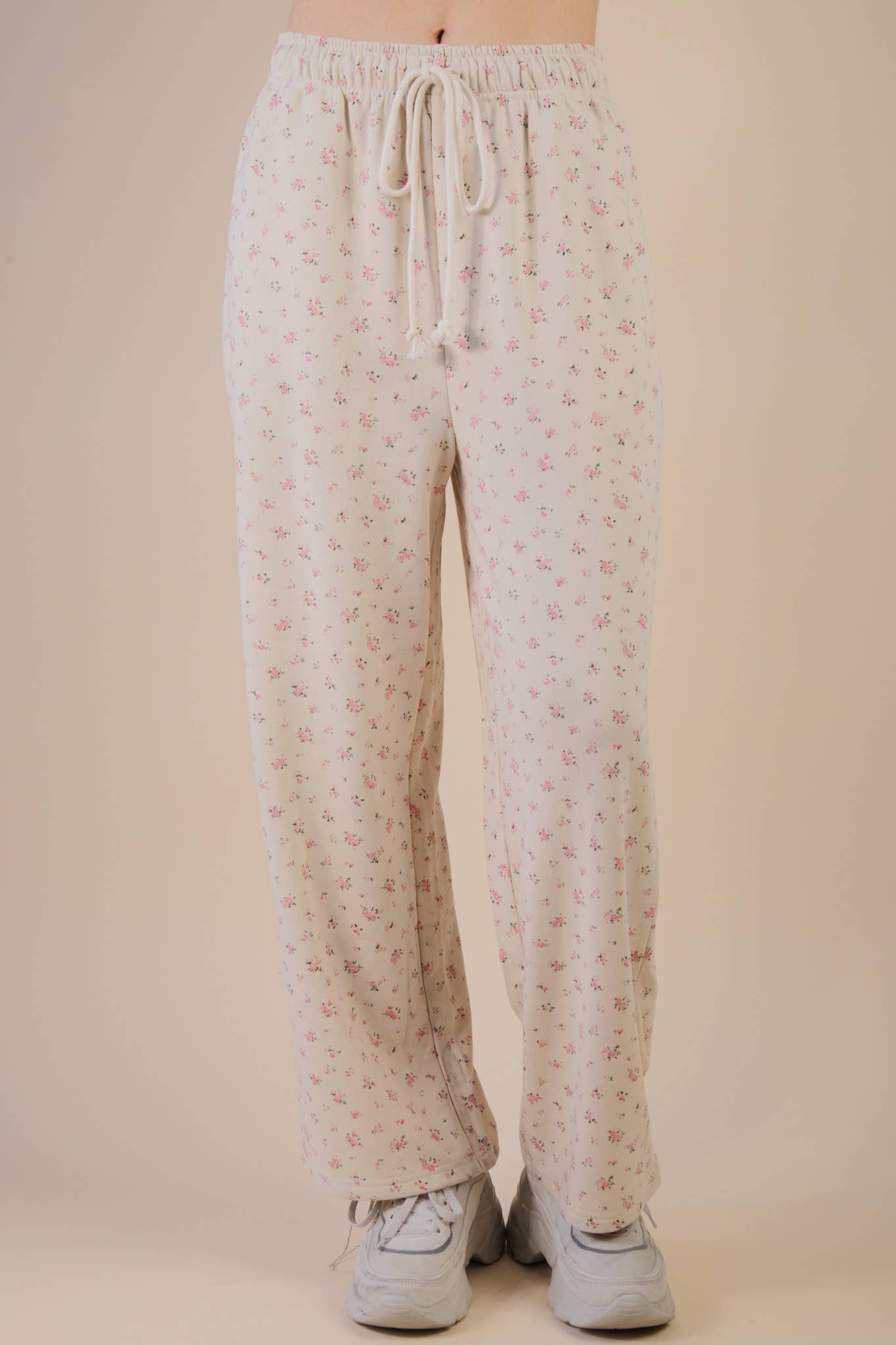 Floral Wide Leg Sweatpants