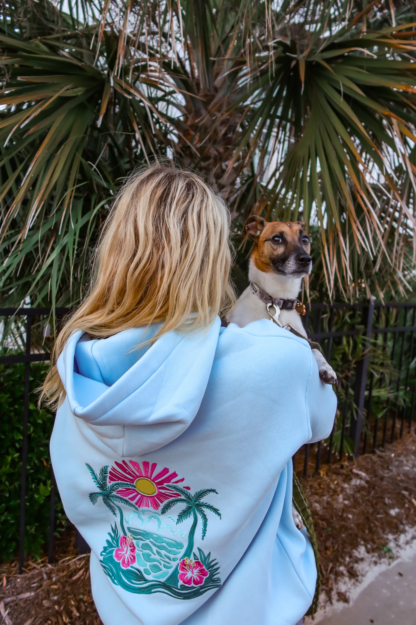 Hibiscus Dream Oversized Hoodie