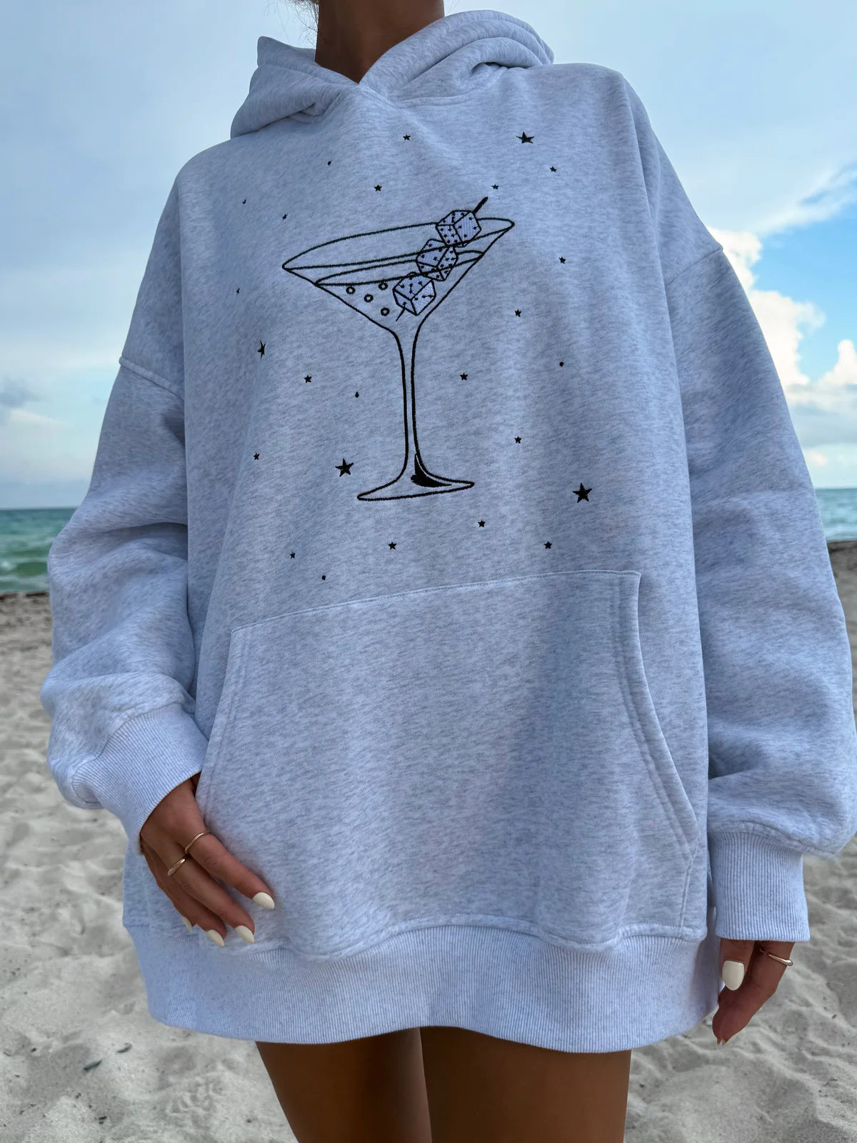 Cosmic Martini Oversized Hoodie