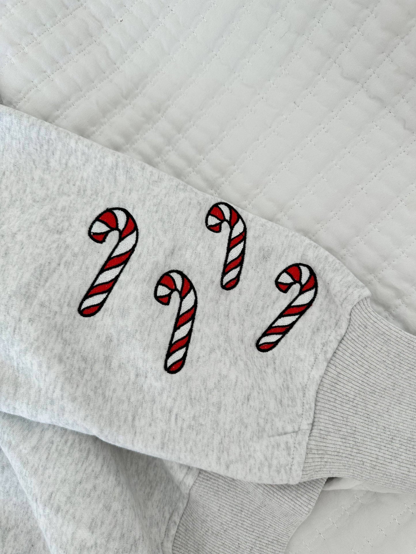 Gingerbread Recipe Christmas Embroider Sweatshirt