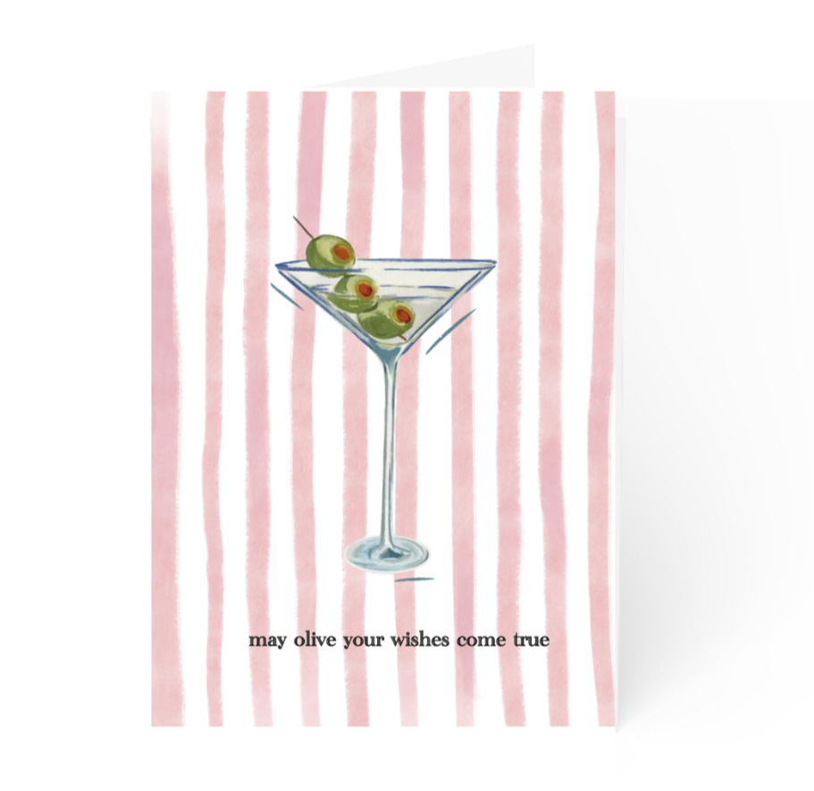 Dirty Martini Greeting Card