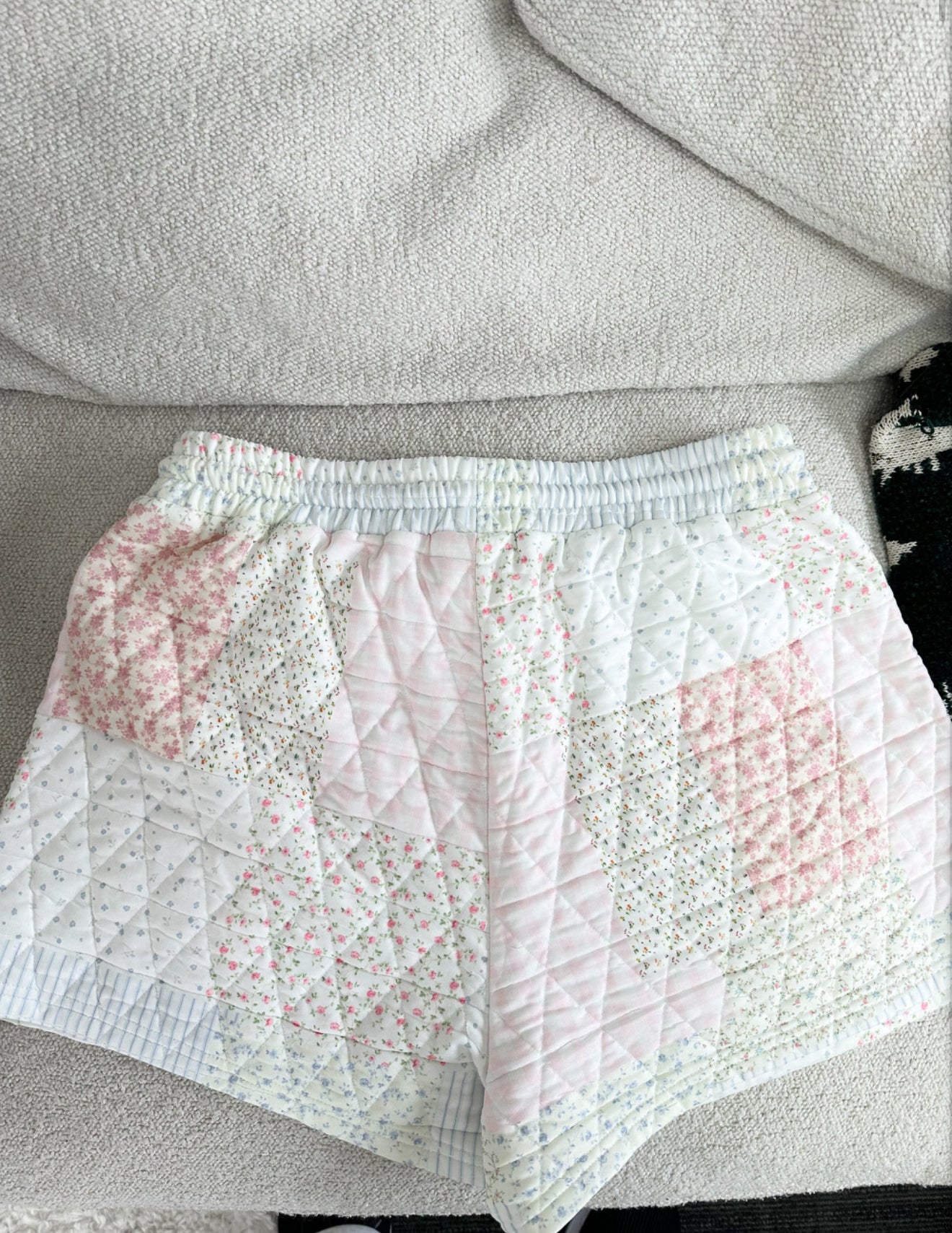 Pastel Quilted Shorts