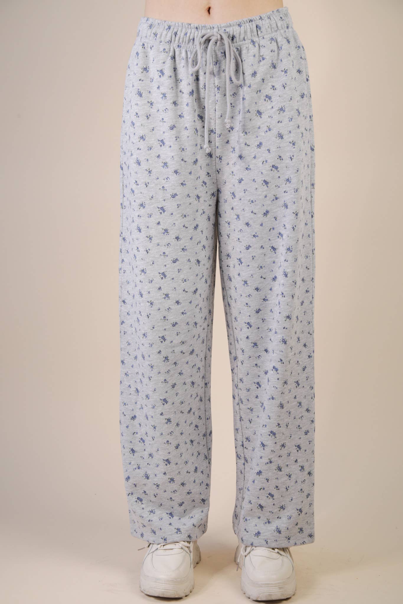 Floral Wide Leg Sweatpants
