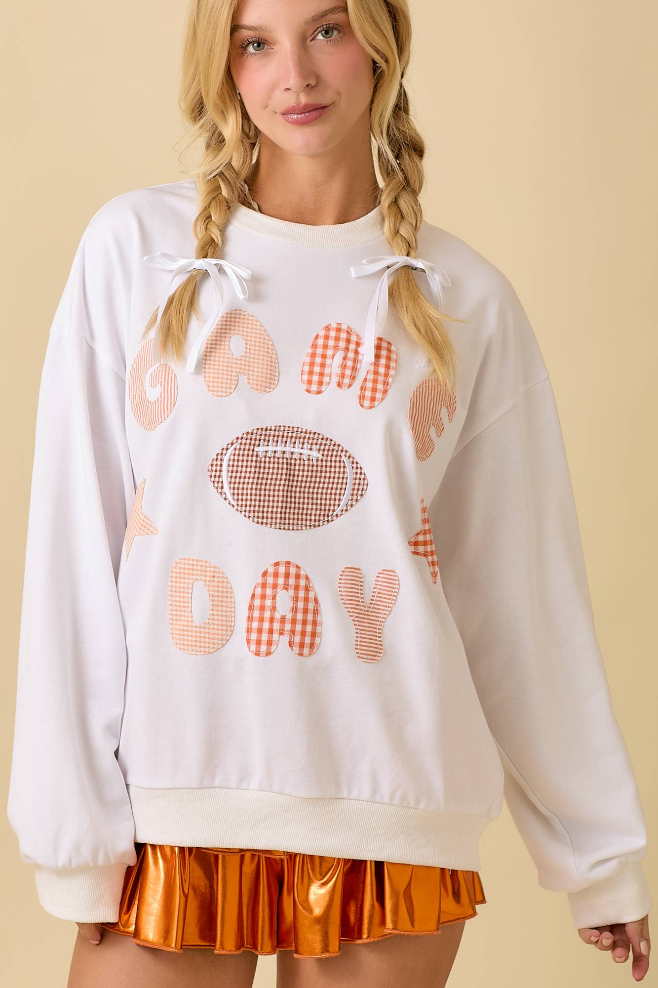 Game Day Patchwork Crewneck