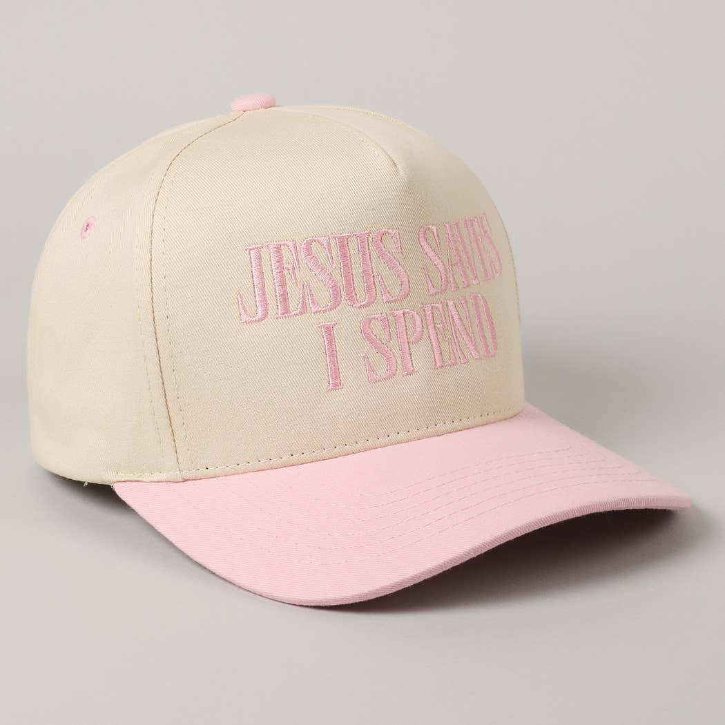 JESUS SAVES I SPEND Trucker Hat