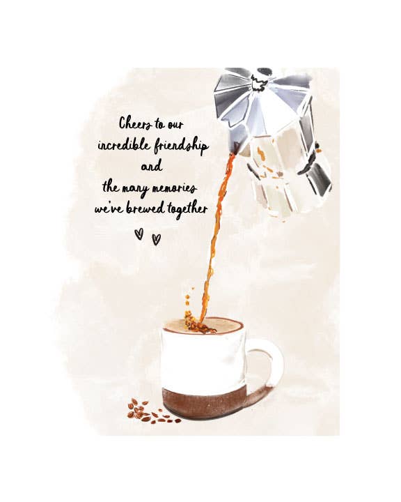 Brewed Together Greeting Card