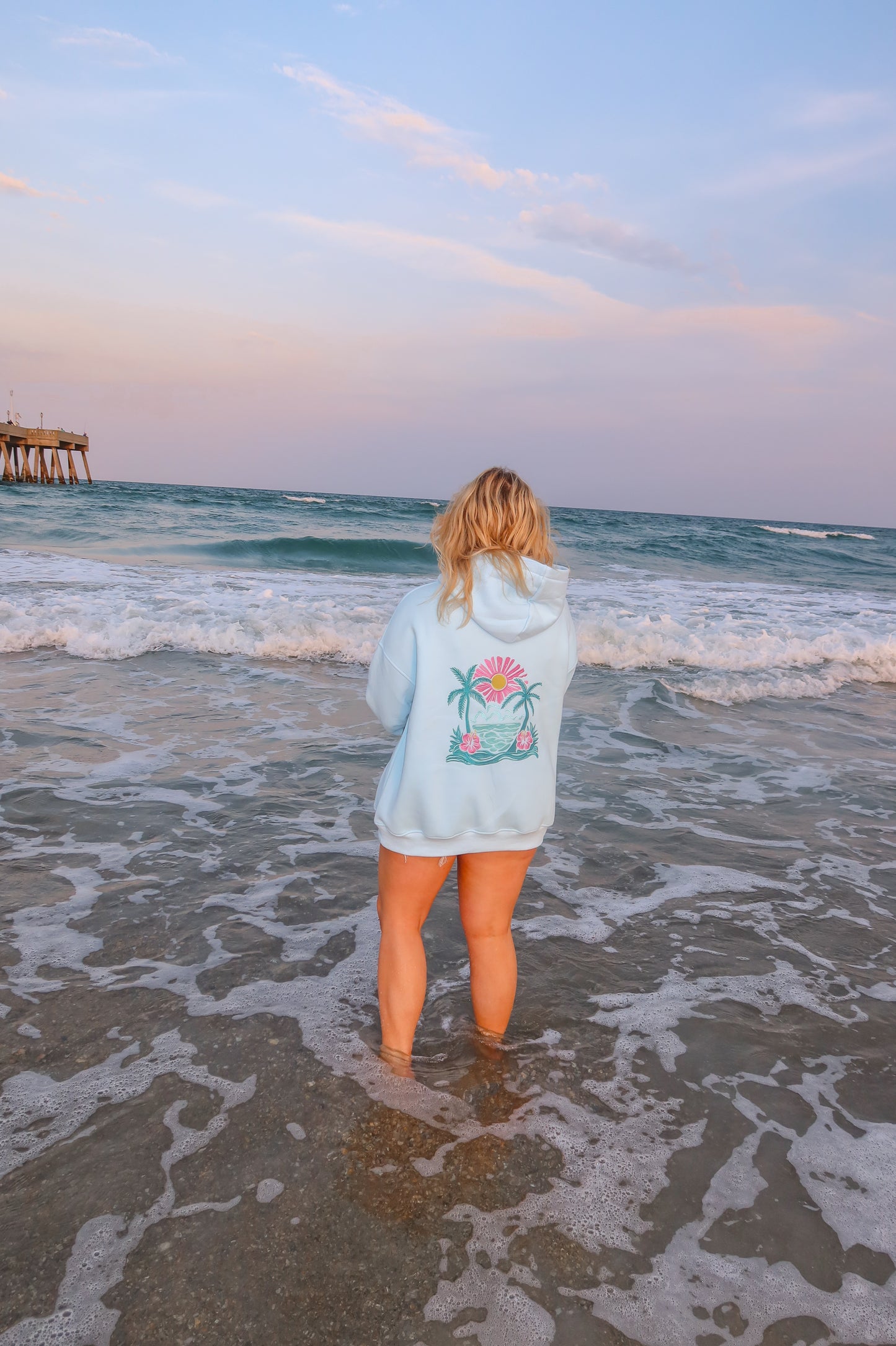 Hibiscus Dream Oversized Hoodie