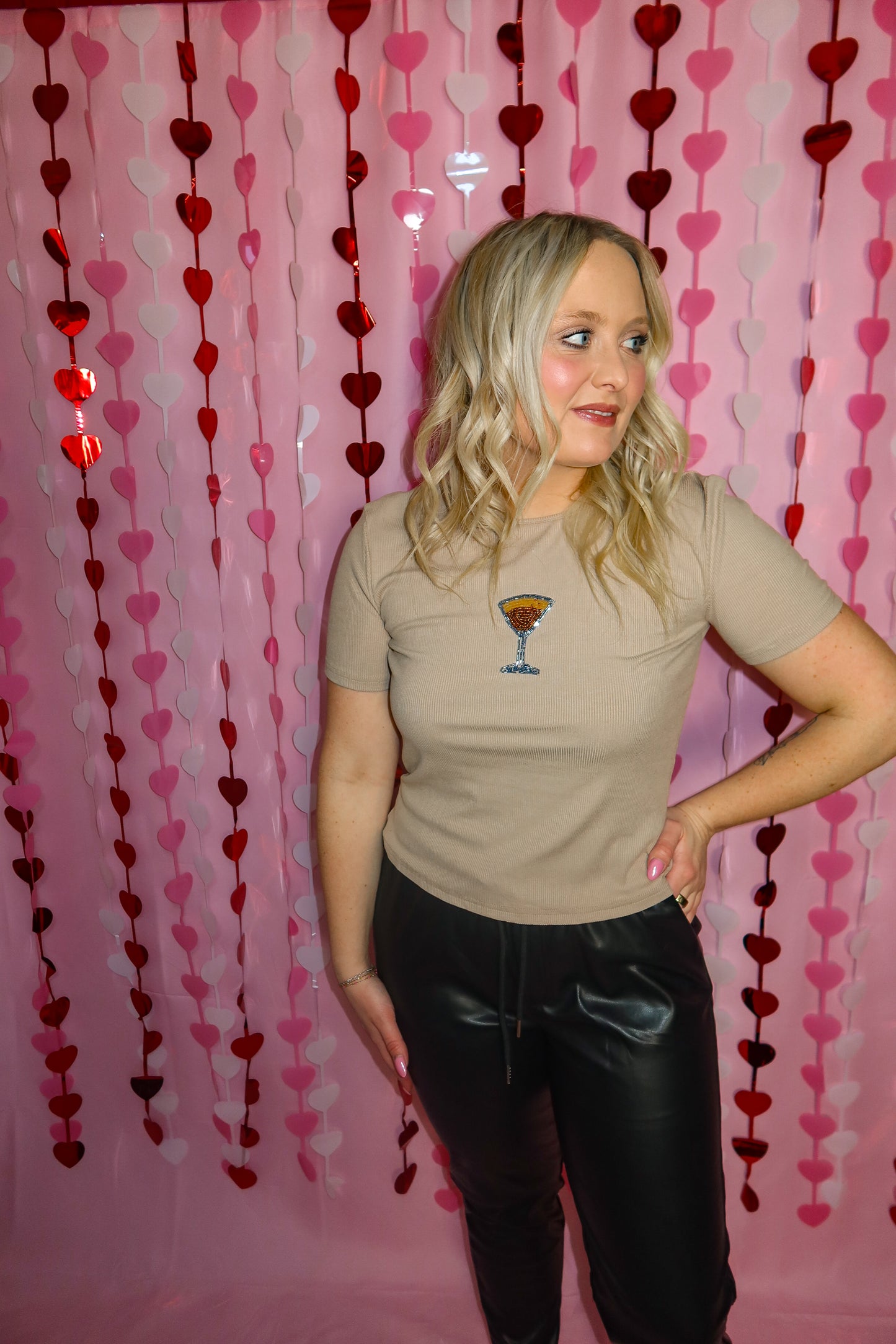 Martini Moment Ribbed Tee