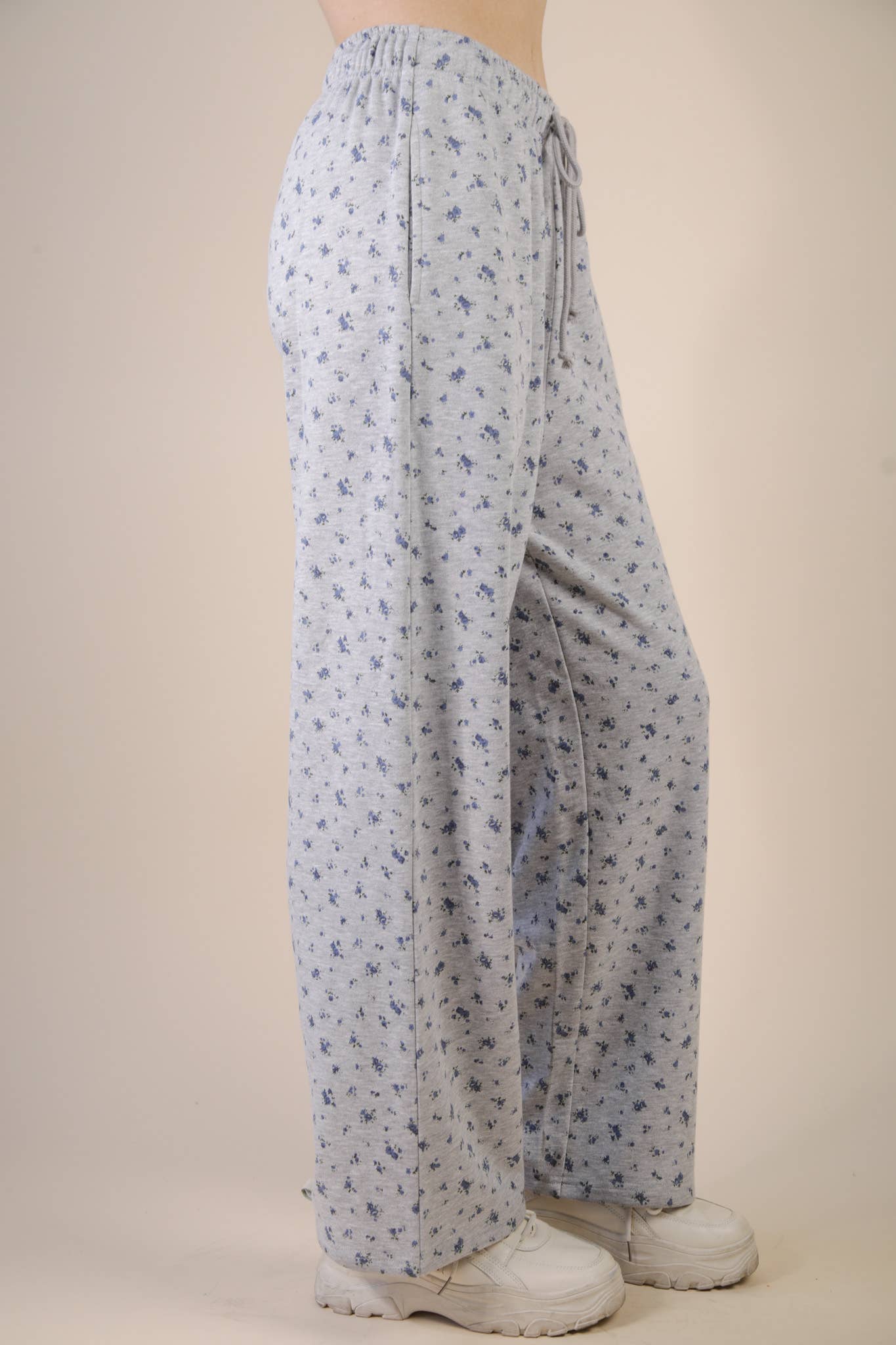 Floral Wide Leg Sweatpants