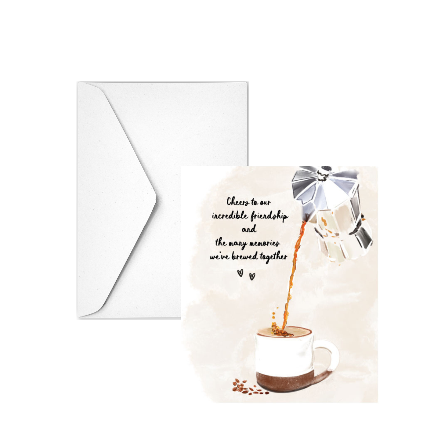Brewed Together Greeting Card
