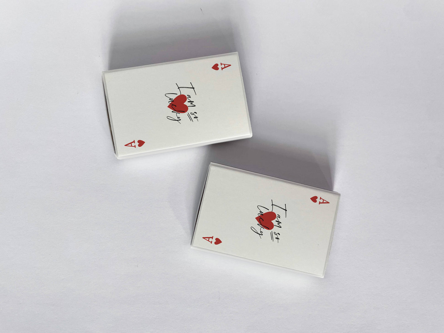 I Am So Lucky | Ace of Hearts Playing Card Matchbox