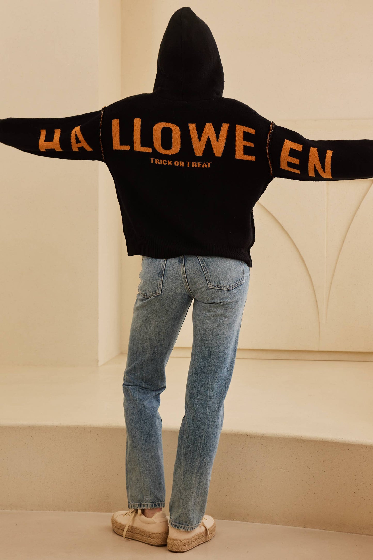 Hooded Halloween Sweater