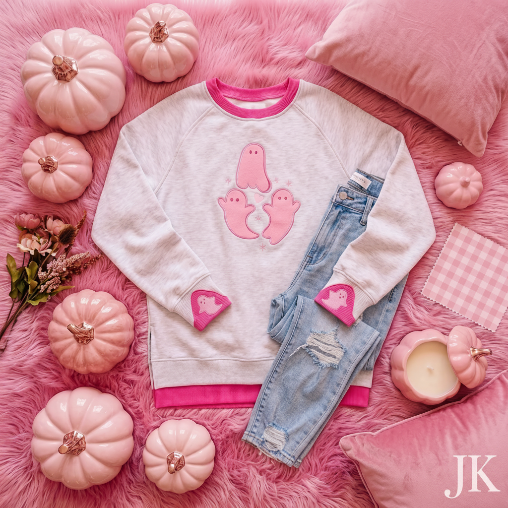 Pretty Little Ghosts Double Cuffs Sweatshirt