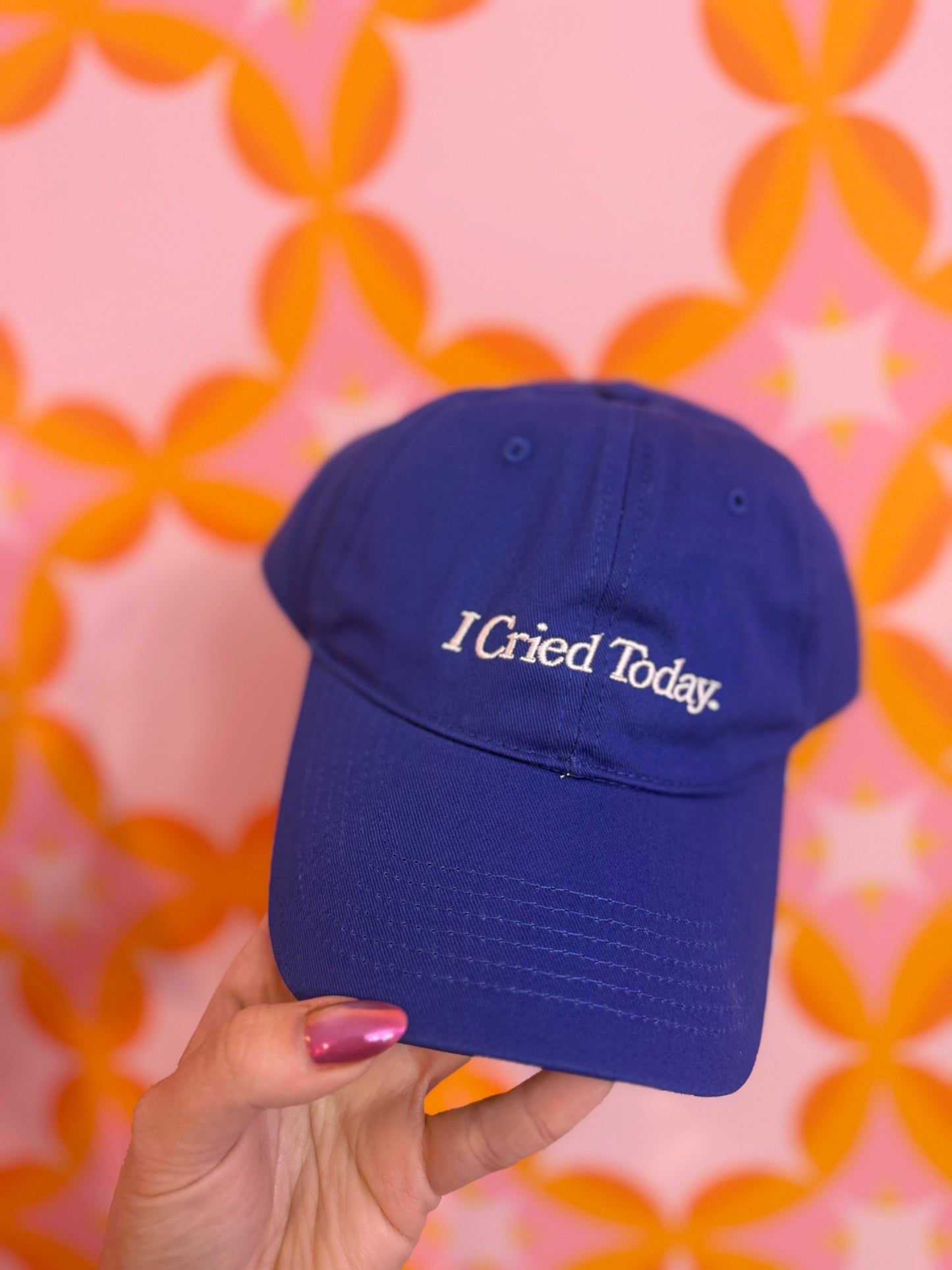 I cried today baseball hat