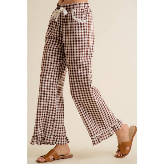 Brown Sugar Gingham Pants