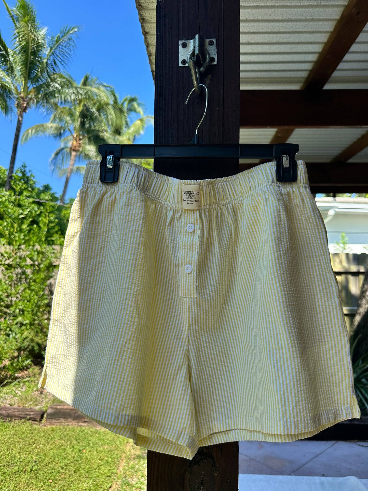 Golden Hour Seersucker Boxer Shorts