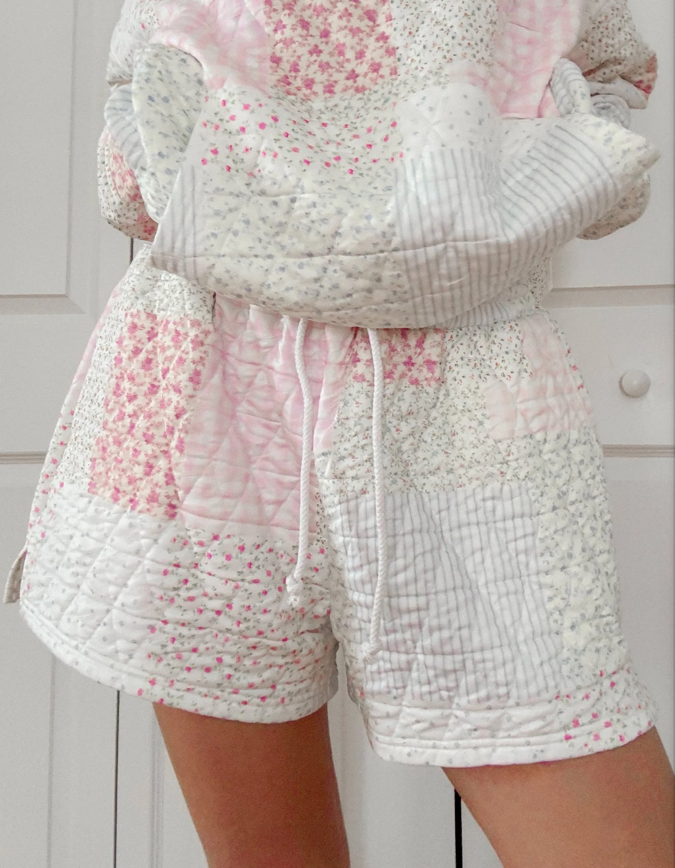 Pastel Quilted Shorts