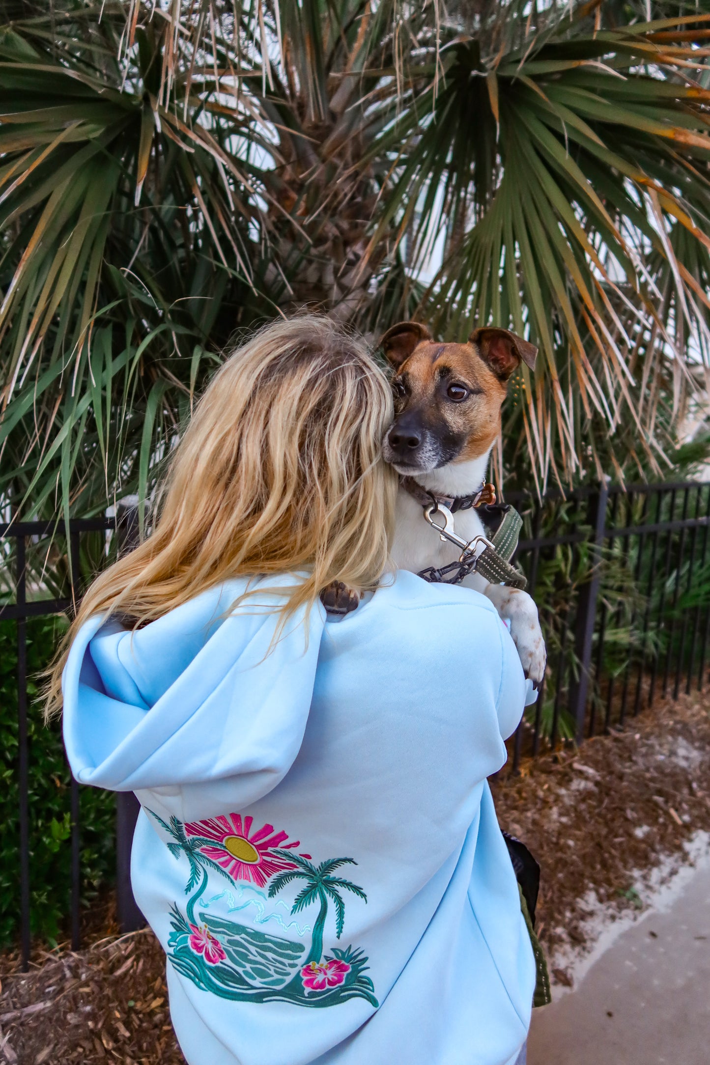 Hibiscus Dream Oversized Hoodie