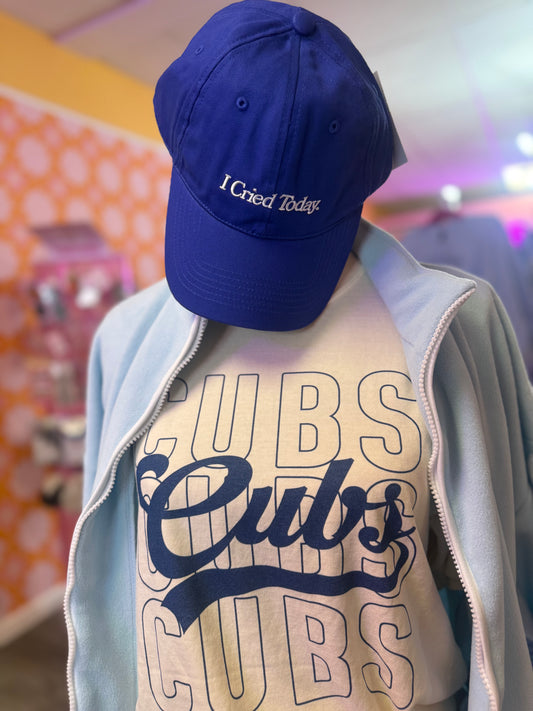 I cried today baseball hat