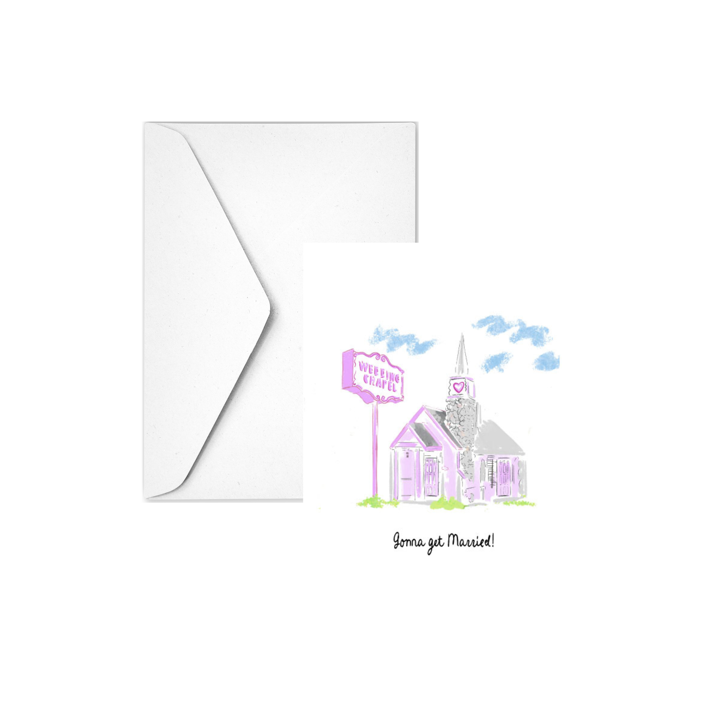 Just Married Greeting Card