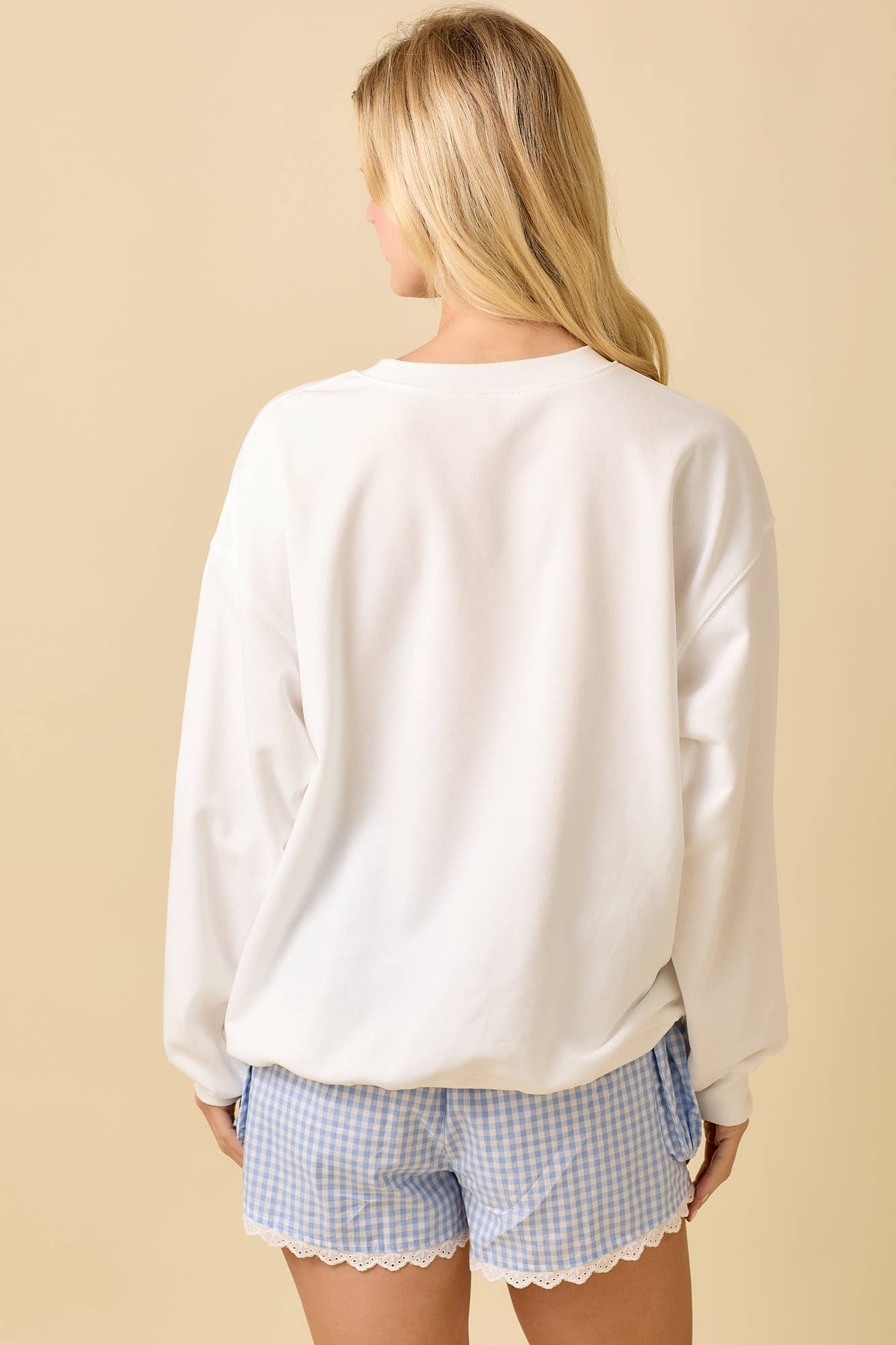 Pumpkin Patchwork Long Sleeve Crewneck