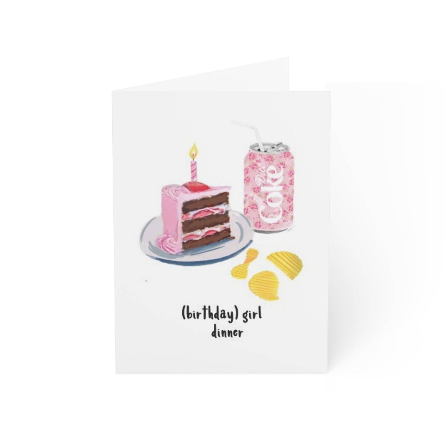 Birthday Girl Dinner Greeting Card