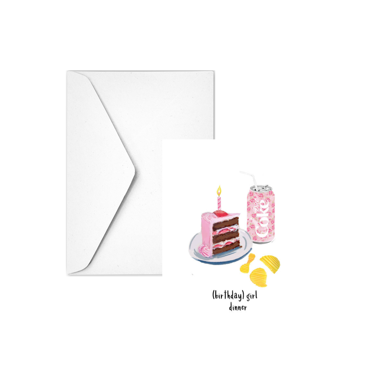 Birthday Girl Dinner Greeting Card