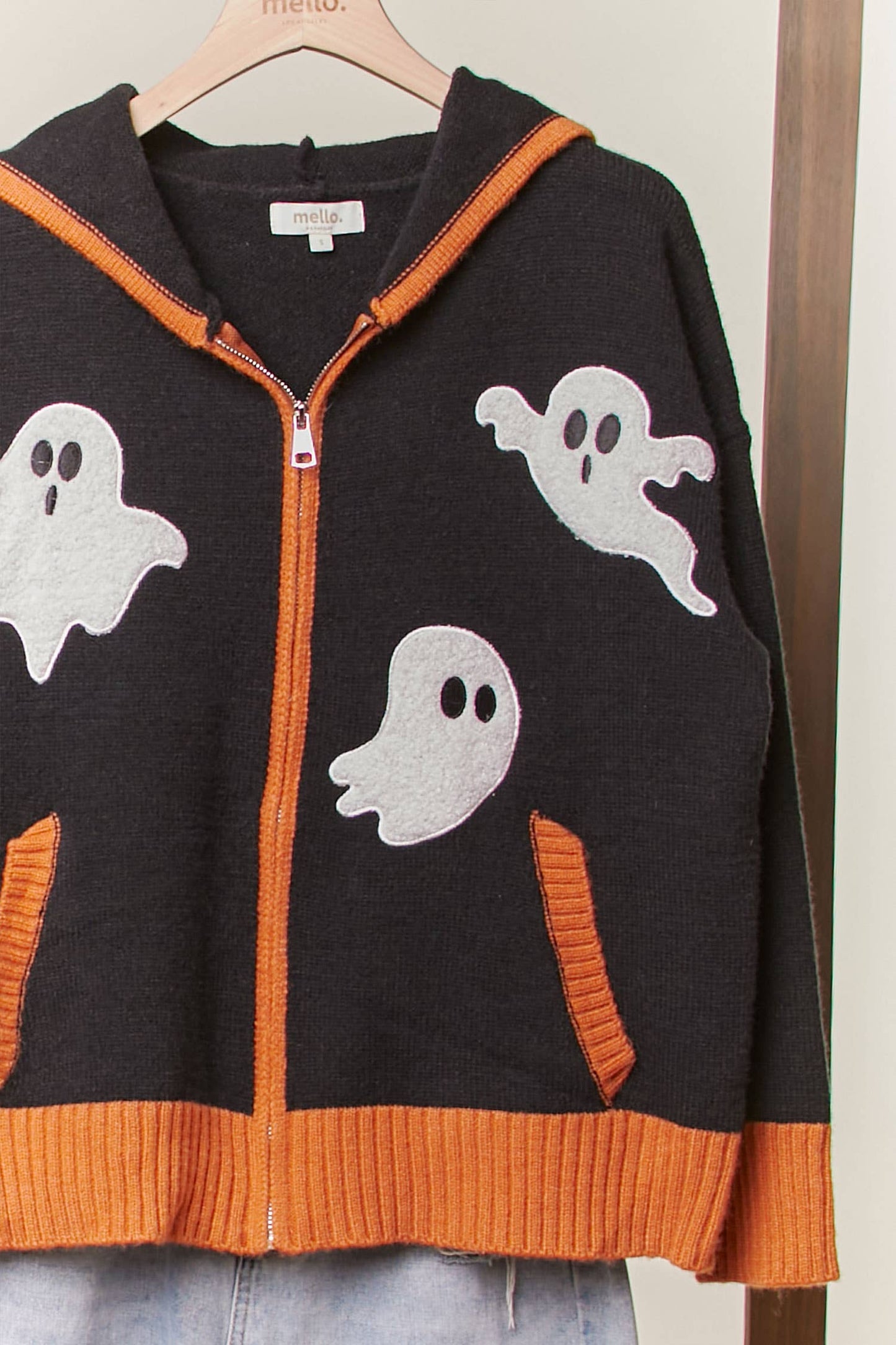 Ghost Zip up Hoodie