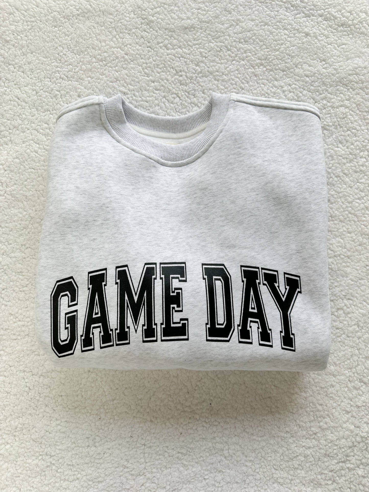 Game Day Football Bows Oversized Sweatshirt