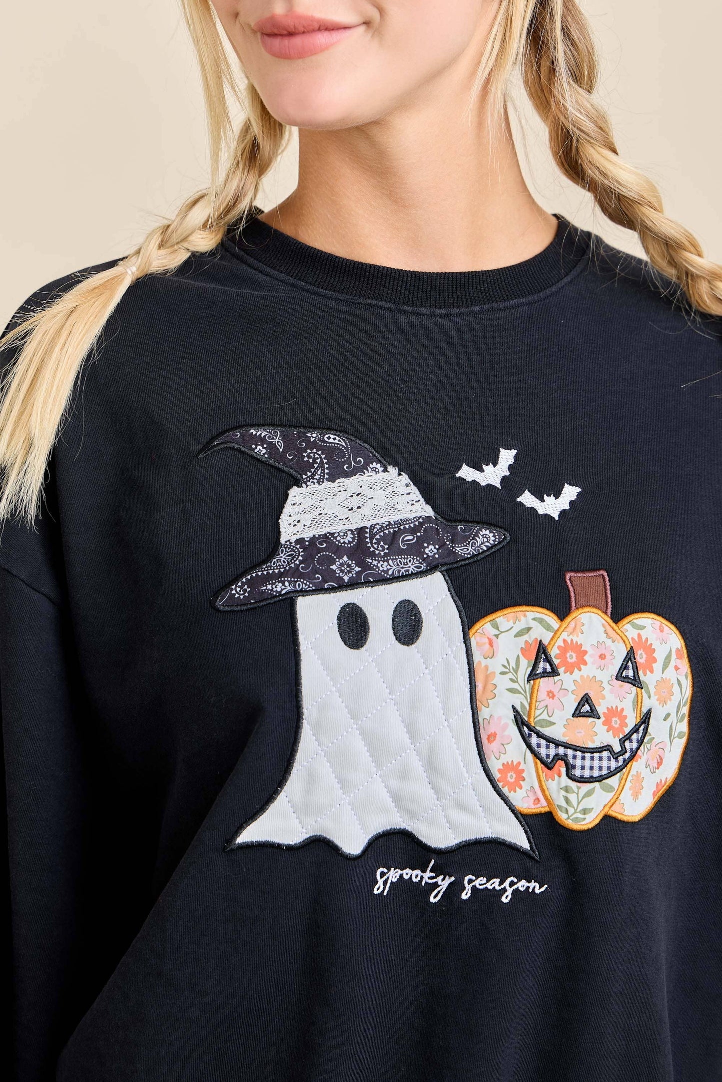 Halloween Patchwork Crewneck