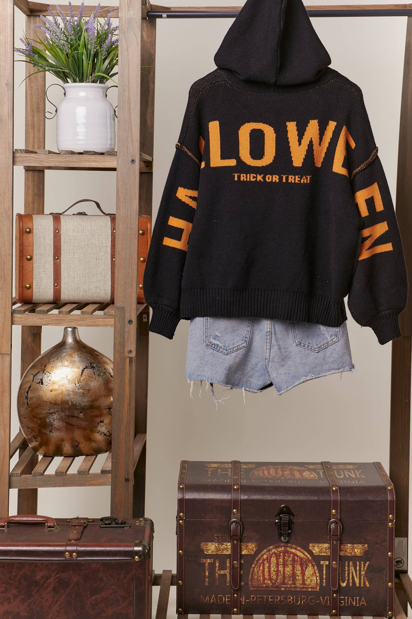 Hooded Halloween Sweater