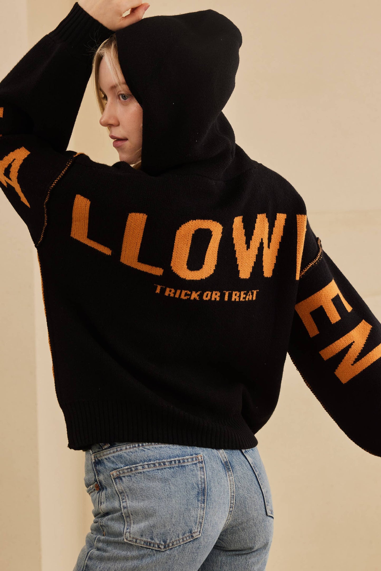 Hooded Halloween Sweater