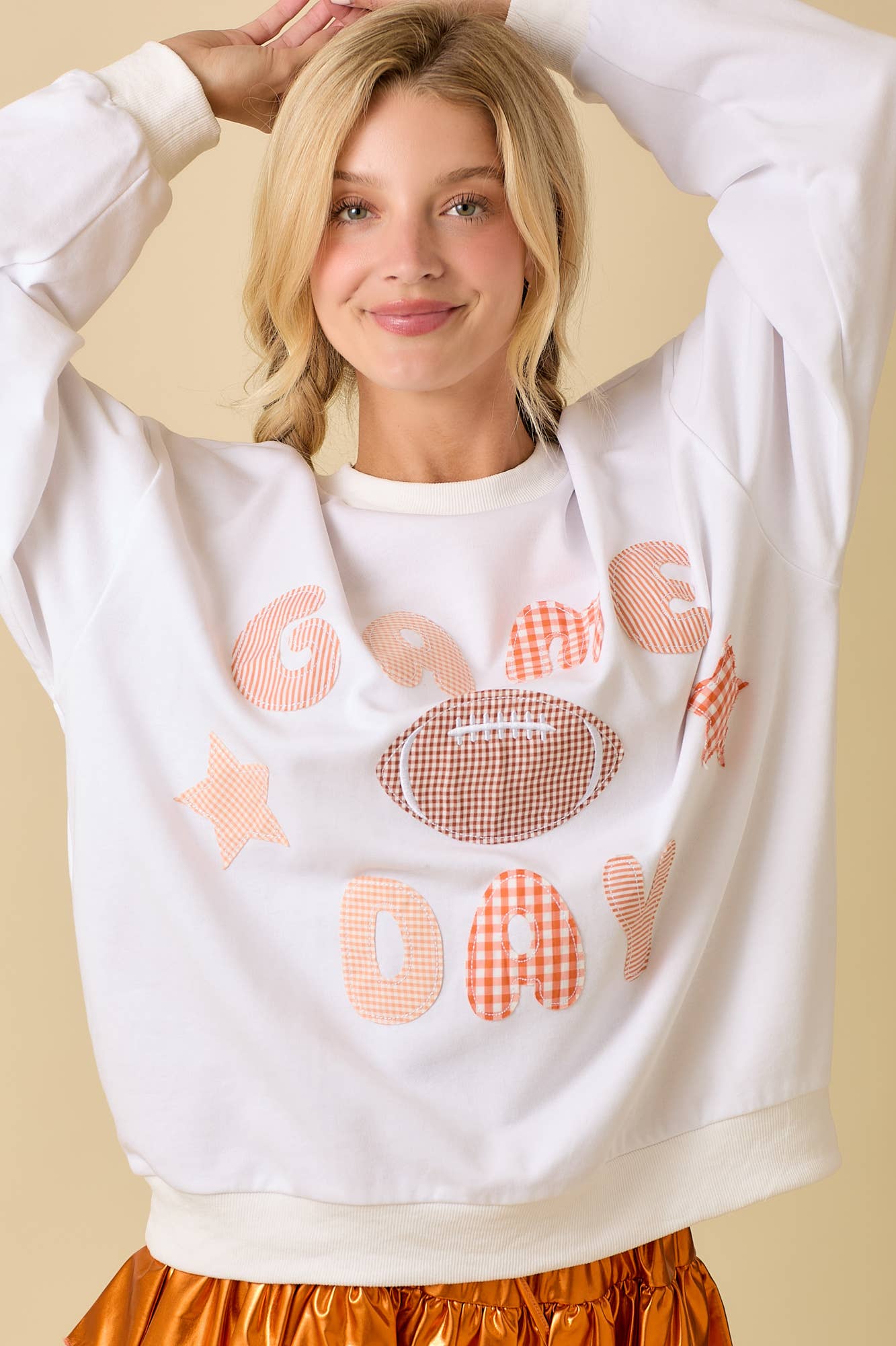 Game Day Patchwork Crewneck