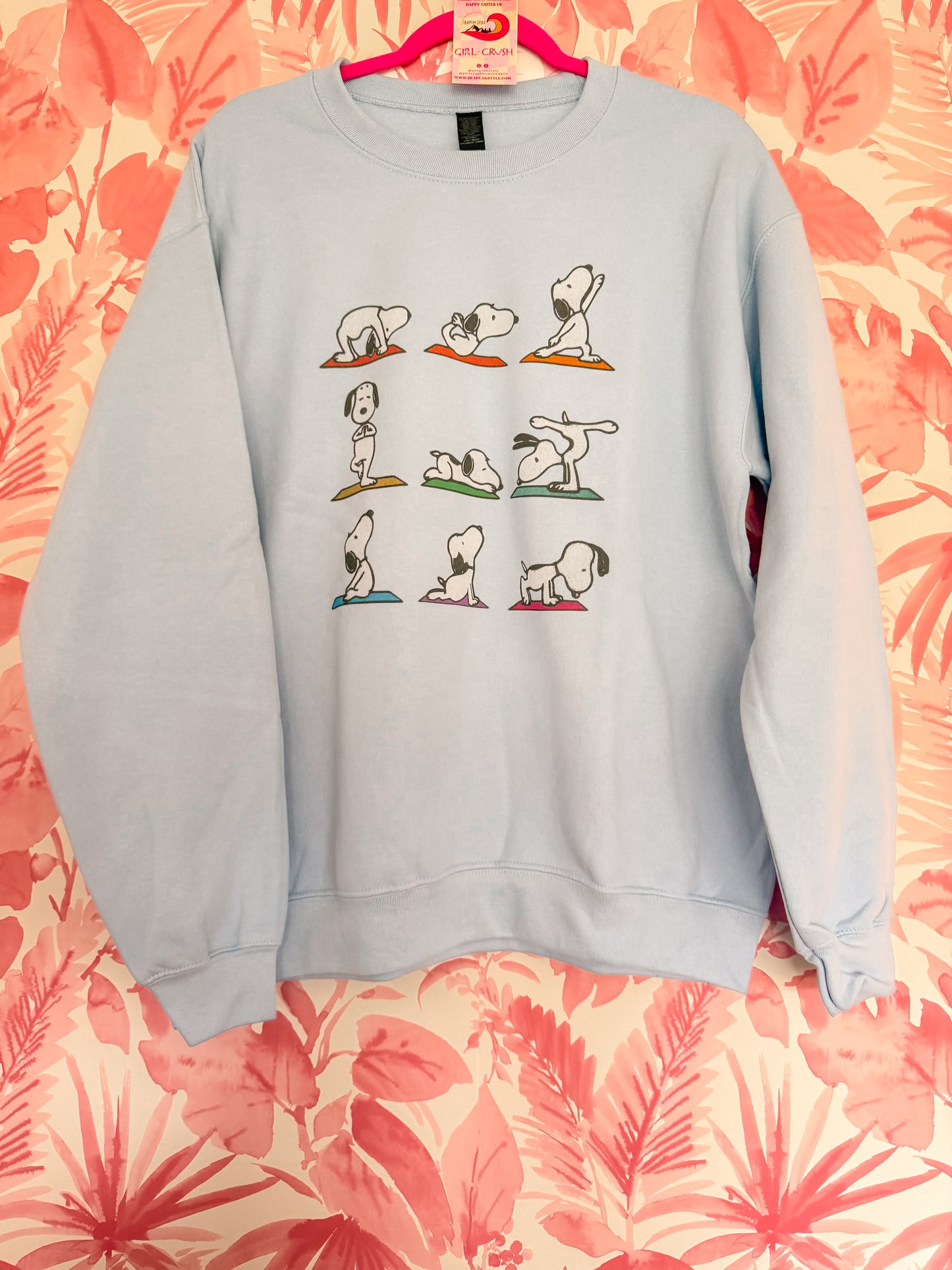 Yoga with Snoopy Crewneck