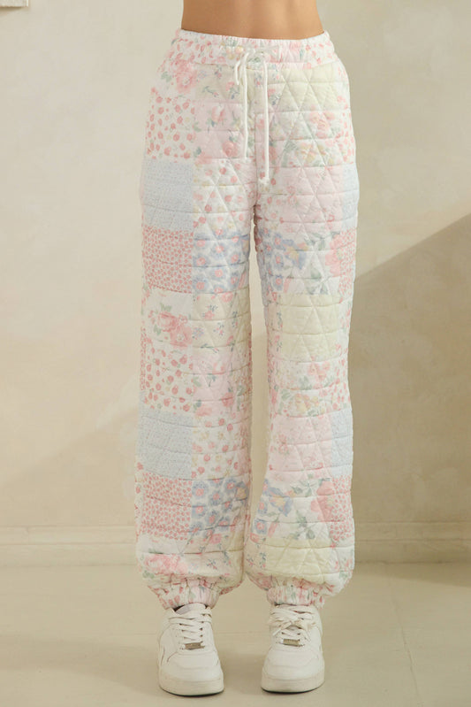 Floral Quilted Lounge Pants