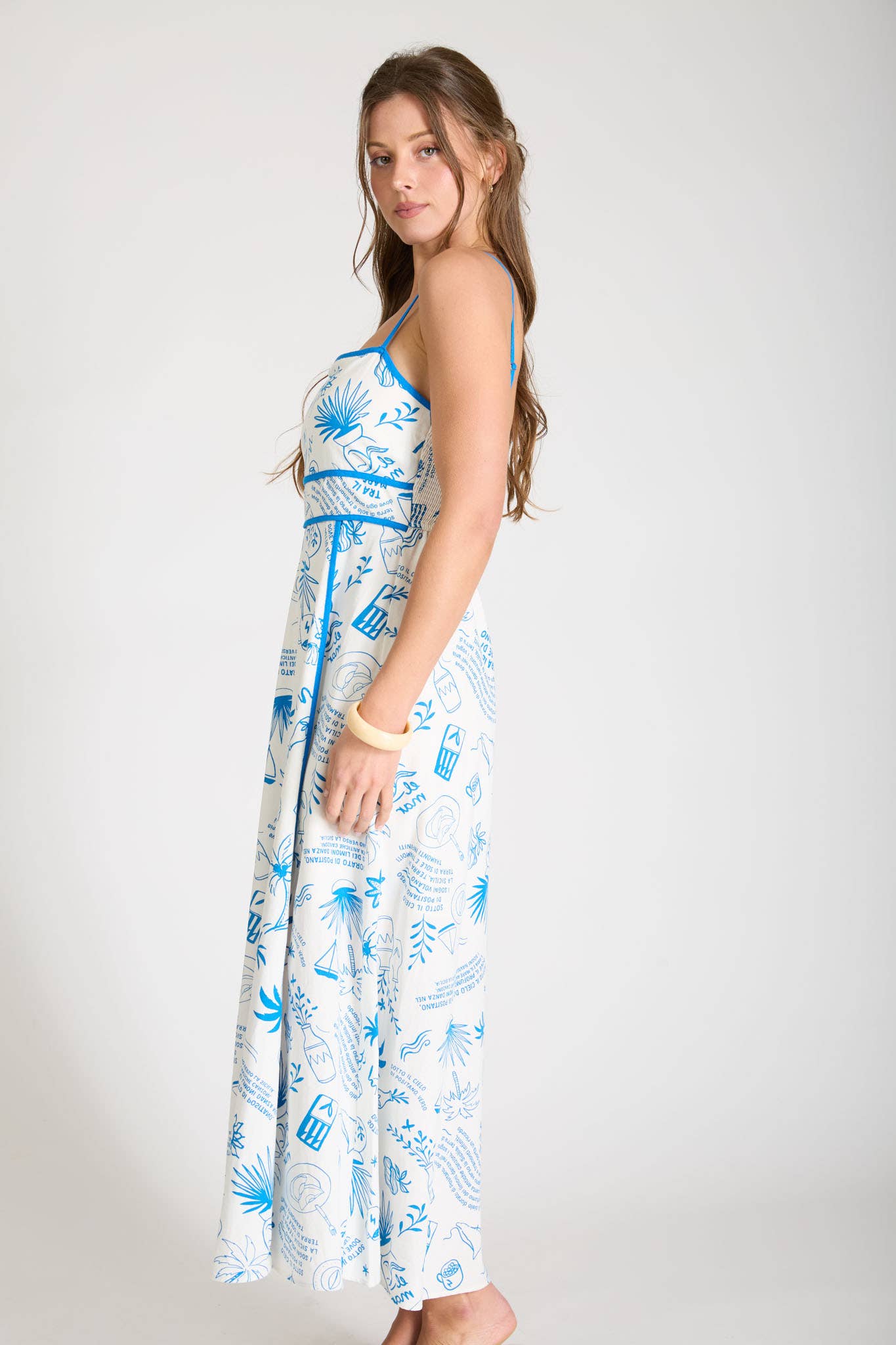 Seabreeze Sketch Maxi Dress