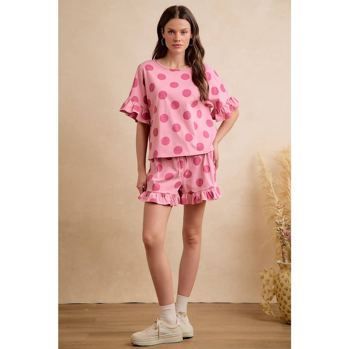 Polka Dot Ruffle Set