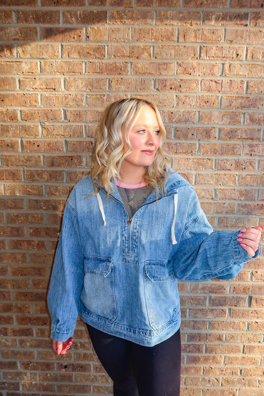 Weekend Hooded Denim Jacket