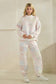 Floral Quilted mock neck Sweatshirt