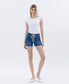 Harbor Lane High Rise Drawstring Denim Shorts