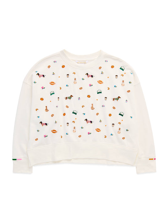 Fall Favorites Embroidered Sweatshirt